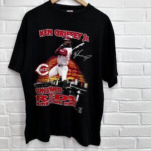 Vintage 2000 MLB Ken Griffey Jr Cincinnati Reds True Fan T-Shirt Men's Large